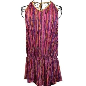 COOGI Vintage Y2K Multicolor Halter‎ Romper SZ L